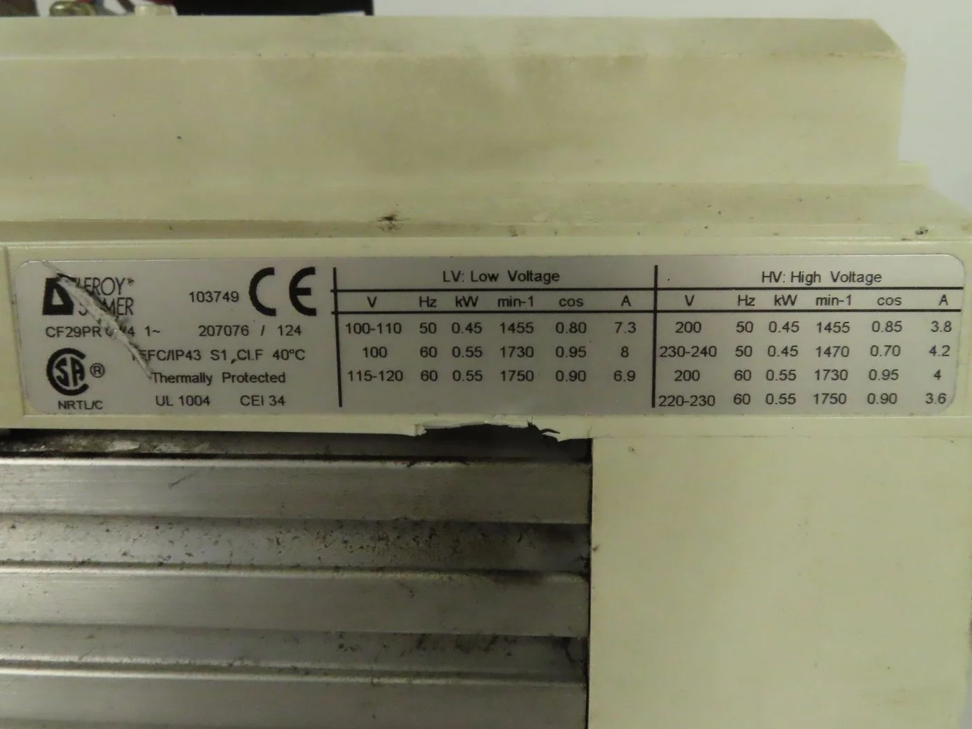 LEROY-SOMER CF29PR 60/4 Pump used for sale price #9390054 > buy from CAE