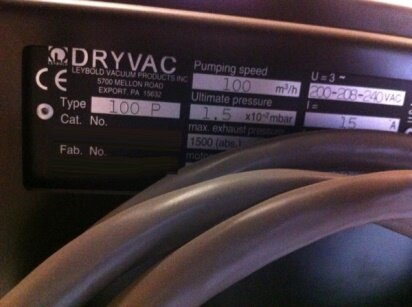 LEYBOLD HERAEUS Dryvac 2 #174341