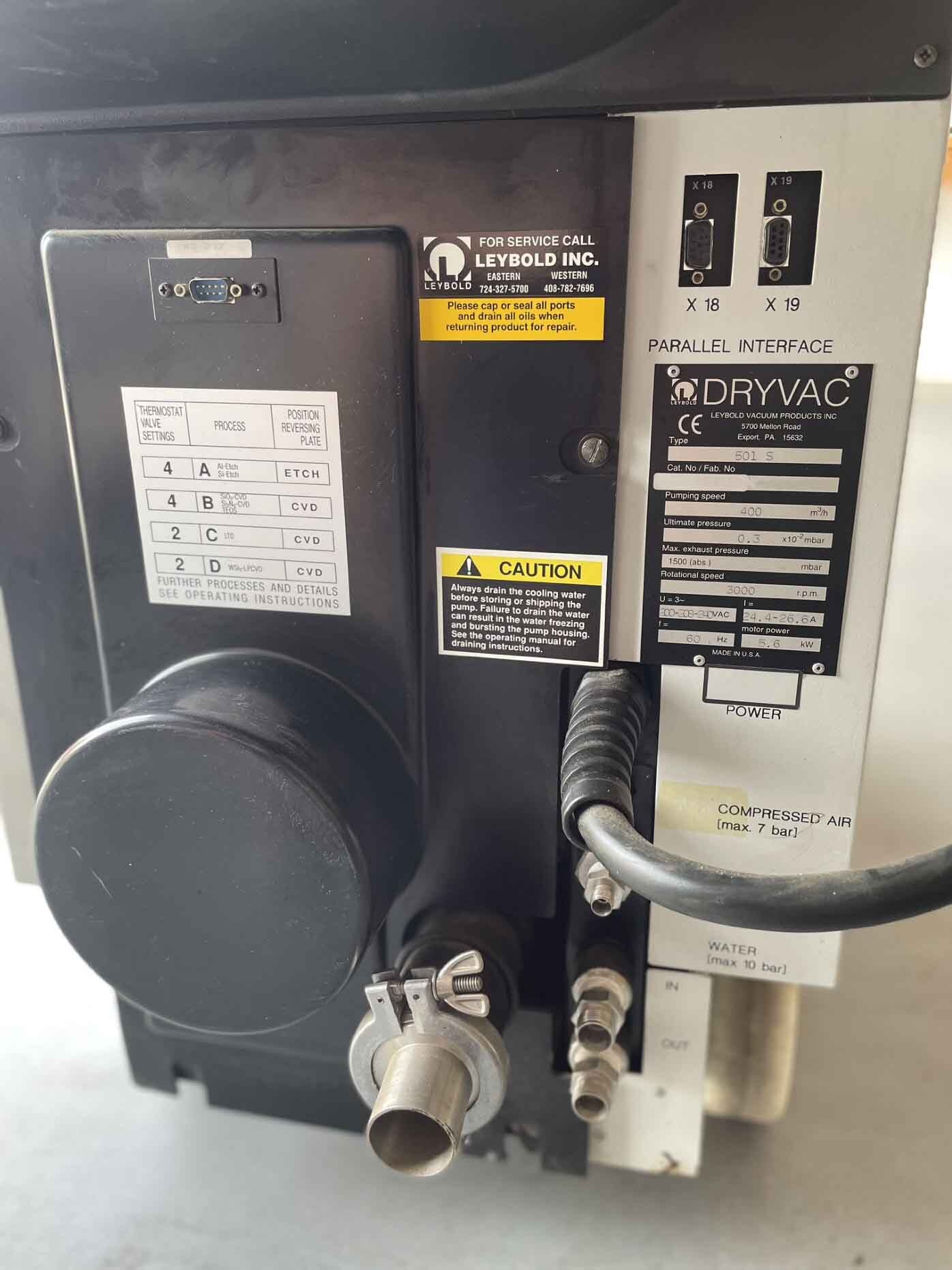 Photo Used LEYBOLD HERAEUS Dryvac 501S For Sale