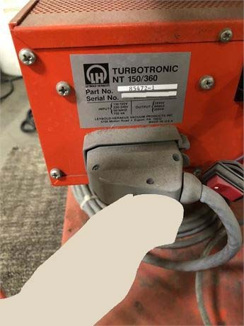 Photo Used LEYBOLD HERAEUS TurboVac 1500S / Turbotronic NT 150/360 For Sale