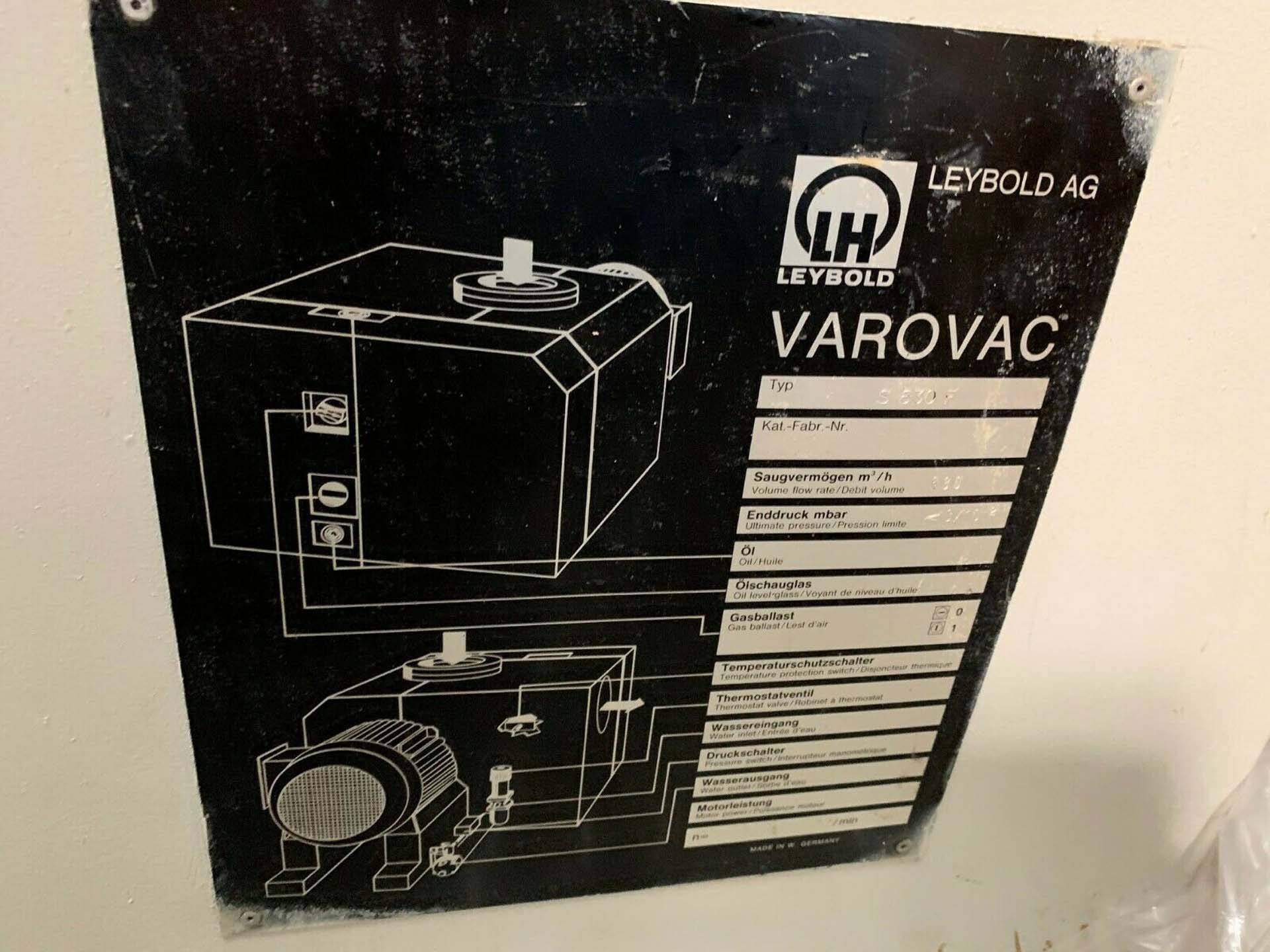 Foto Verwendet LEYBOLD HERAEUS VAROVAC S630F Zum Verkauf