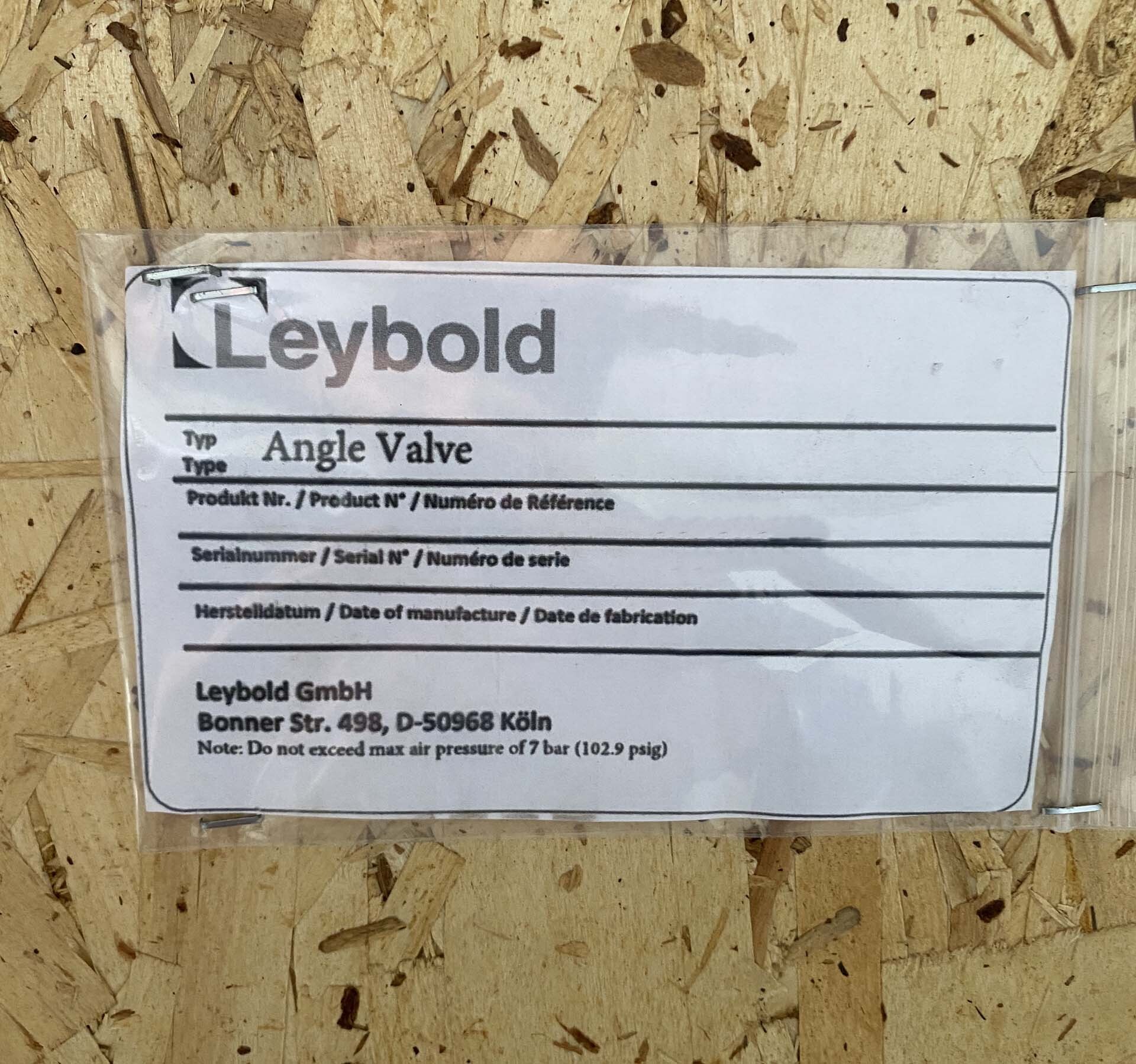 Photo Utilisé LEYBOLD 504142V004 À vendre