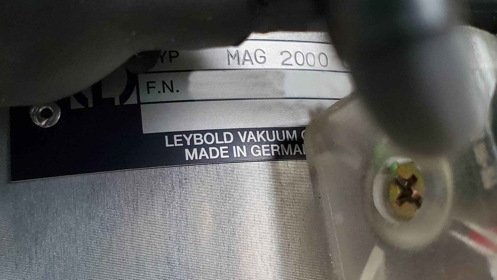 Photo Used LEYBOLD MAG 2000 For Sale