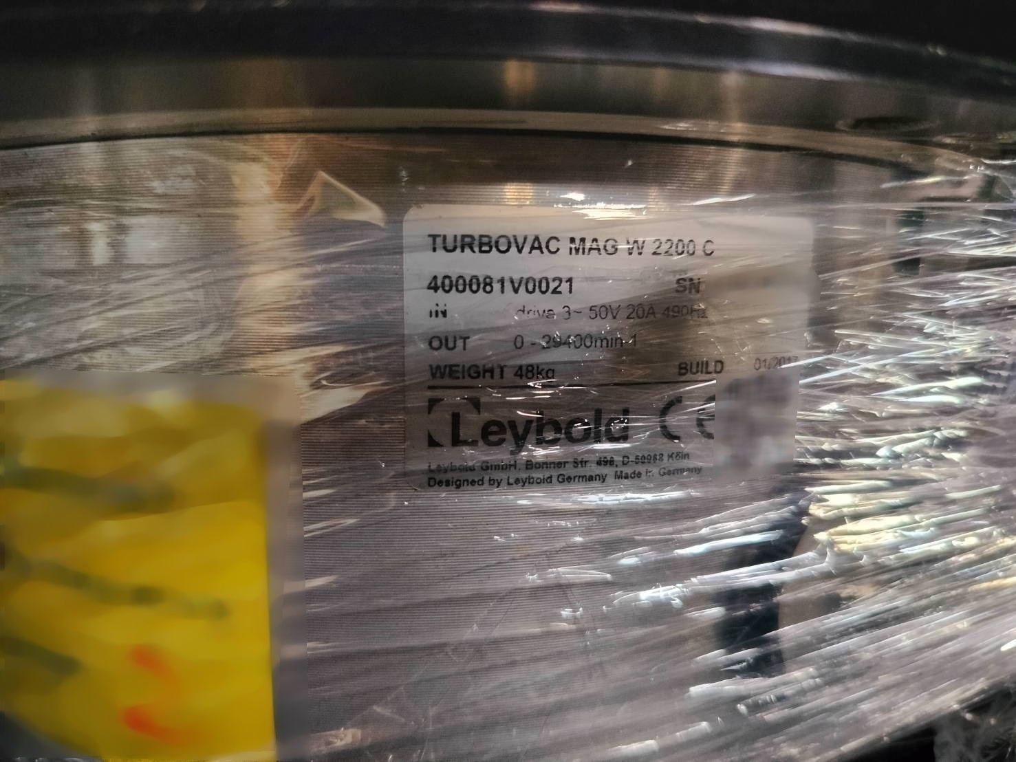 Foto Verwendet LEYBOLD MAG W 2200C Zum Verkauf