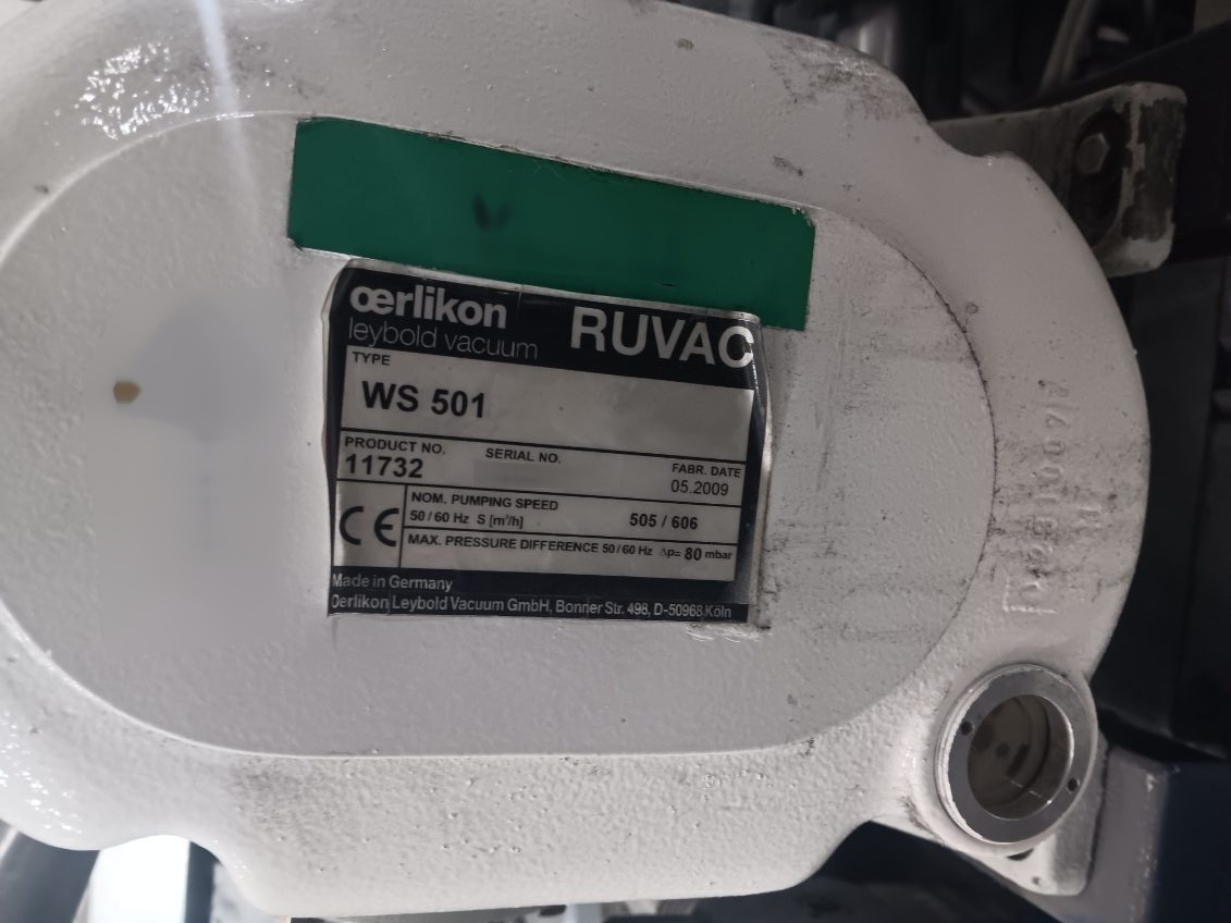 圖為 已使用的 LEYBOLD RUVAC WS 501 待售