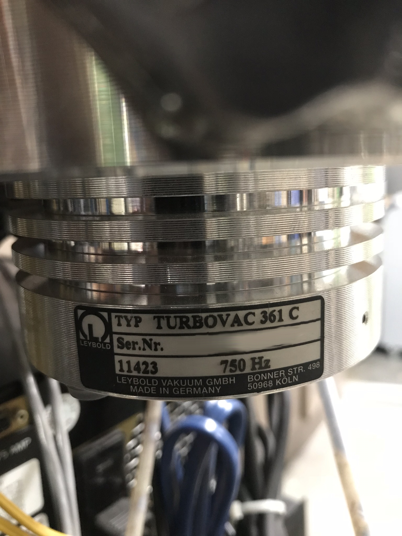 圖為 已使用的 LEYBOLD Turbovac 361C 待售