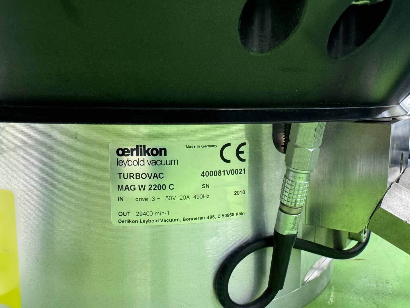 图为 已使用的 LEYBOLD Turbovac MAG W 2200C 待售