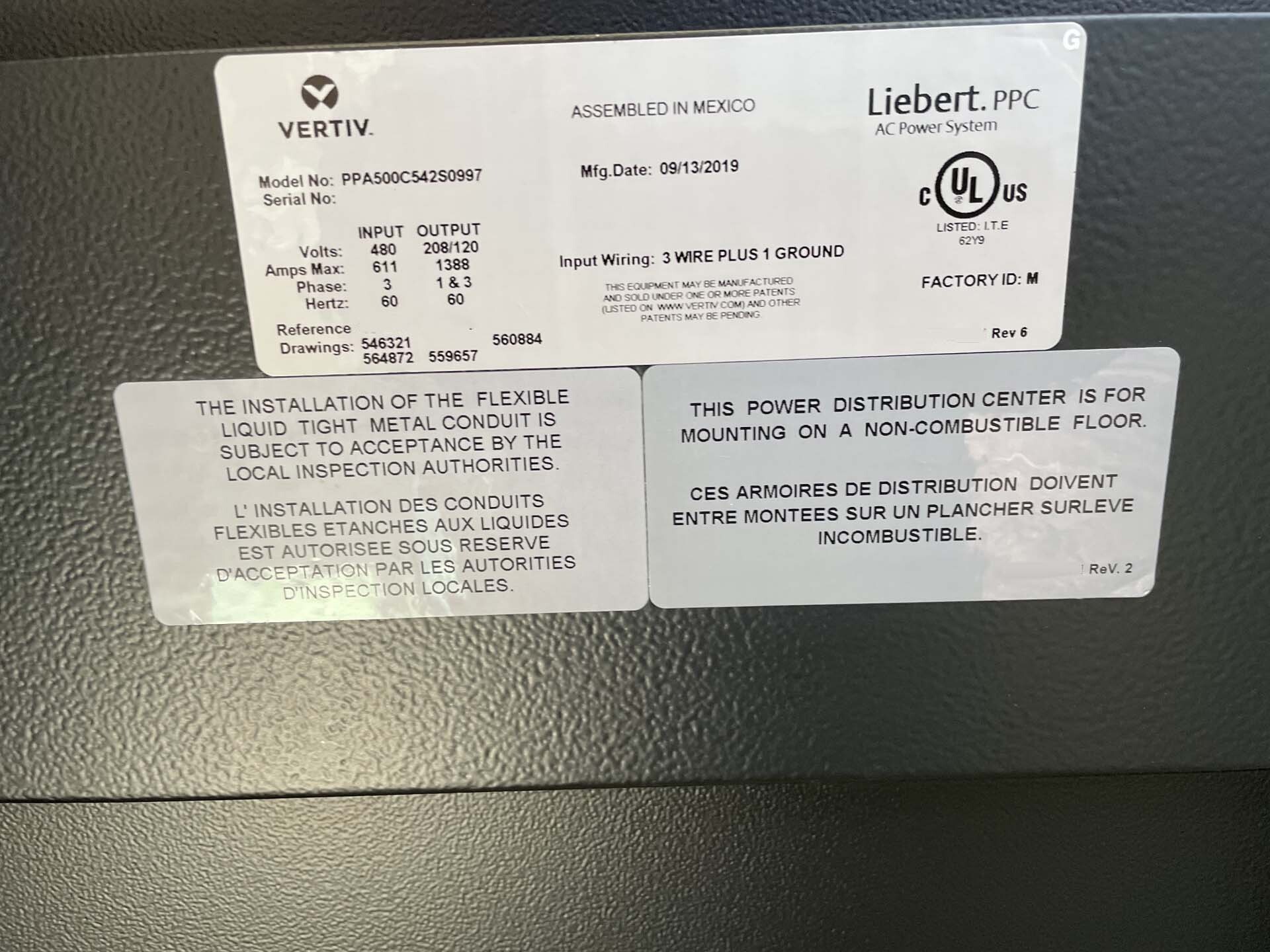 Photo Used LIEBERT STS2 For Sale