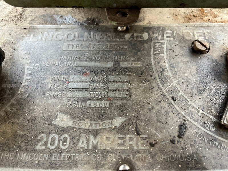 Photo Used LINCOLN SAE 200J For Sale