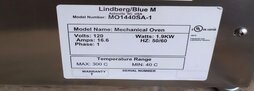 圖為 已使用的 LINDBERG / BLUE M MO1440SA-1 待售