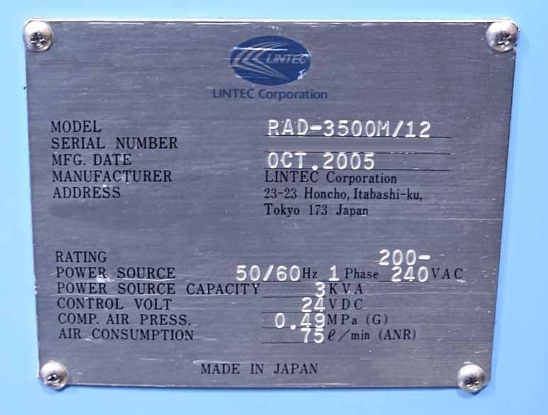 사진 사용됨 LINTEC RAD 3500 M/12 판매용