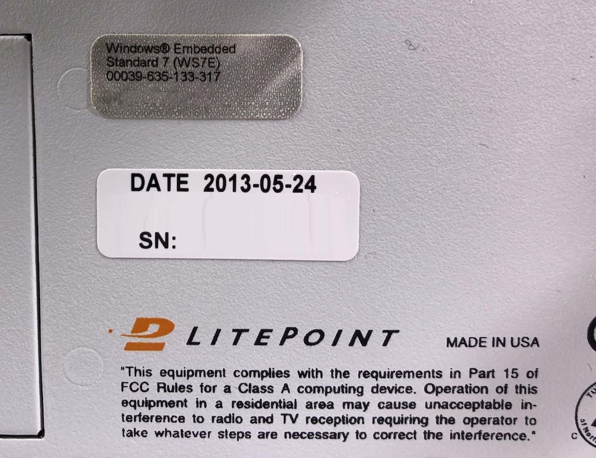 Photo Used LITEPOINT IQ3140 For Sale