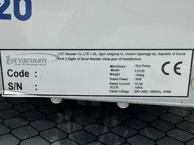 사진 사용됨 LOT VACUUM LD120 판매용