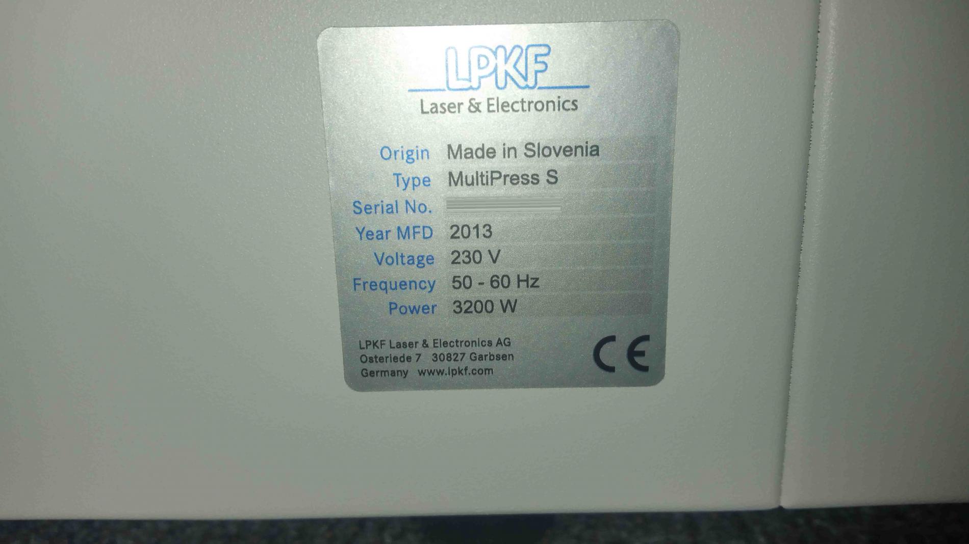 圖為 已使用的 LPKF MultiPress S 待售