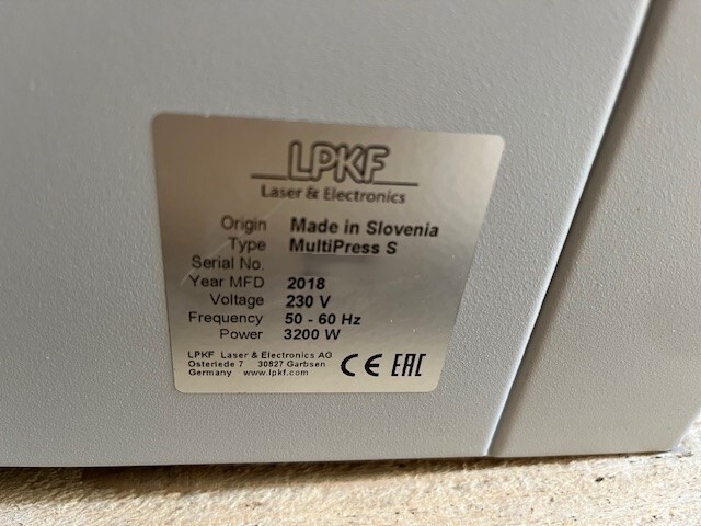 Foto Verwendet LPKF MultiPress S Zum Verkauf