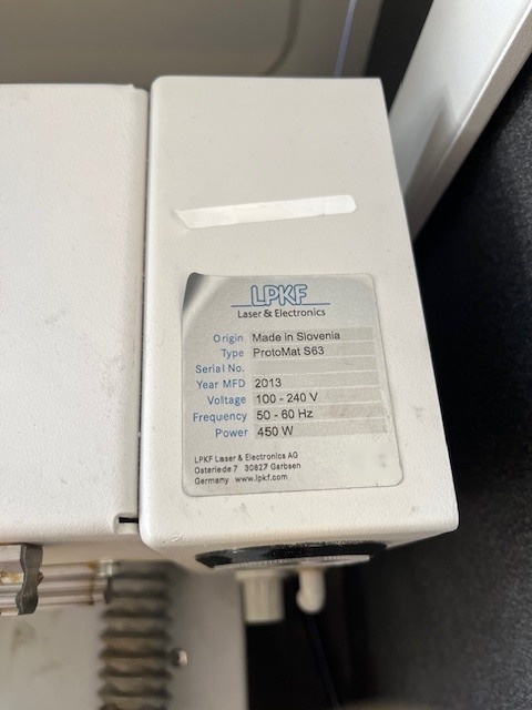 Foto Verwendet LPKF ProtoMat S63 Zum Verkauf