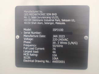 사진 사용됨 QES ISP 3100 판매용