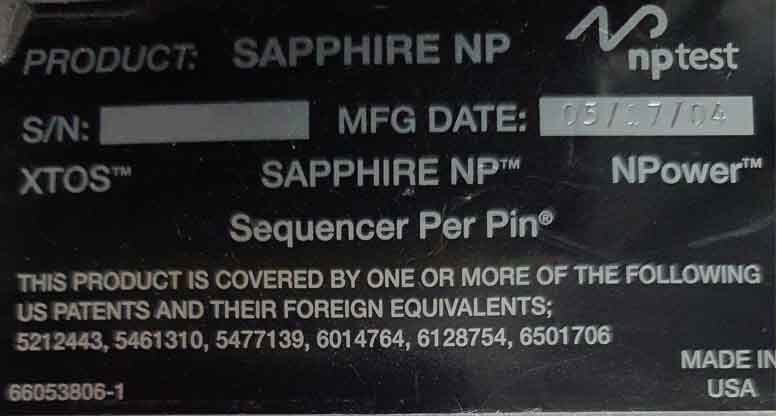 Photo Used LTX-CREDENCE Sapphire NP For Sale