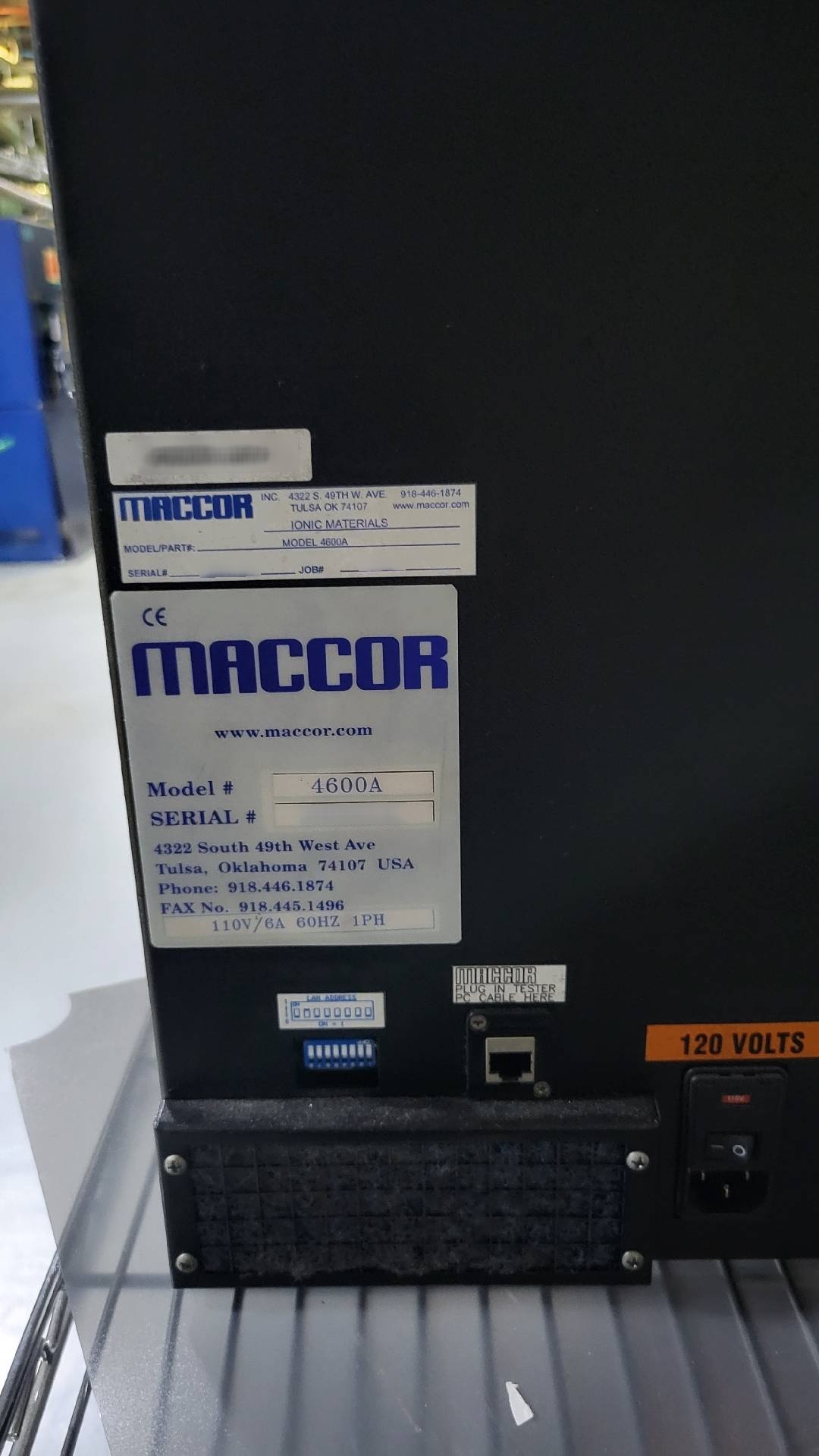 圖為 已使用的 MACCOR Lot of 4600A ​ 待售