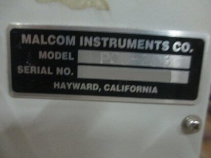 MALCOM INSTRUMENTS PCC-203 #9054516