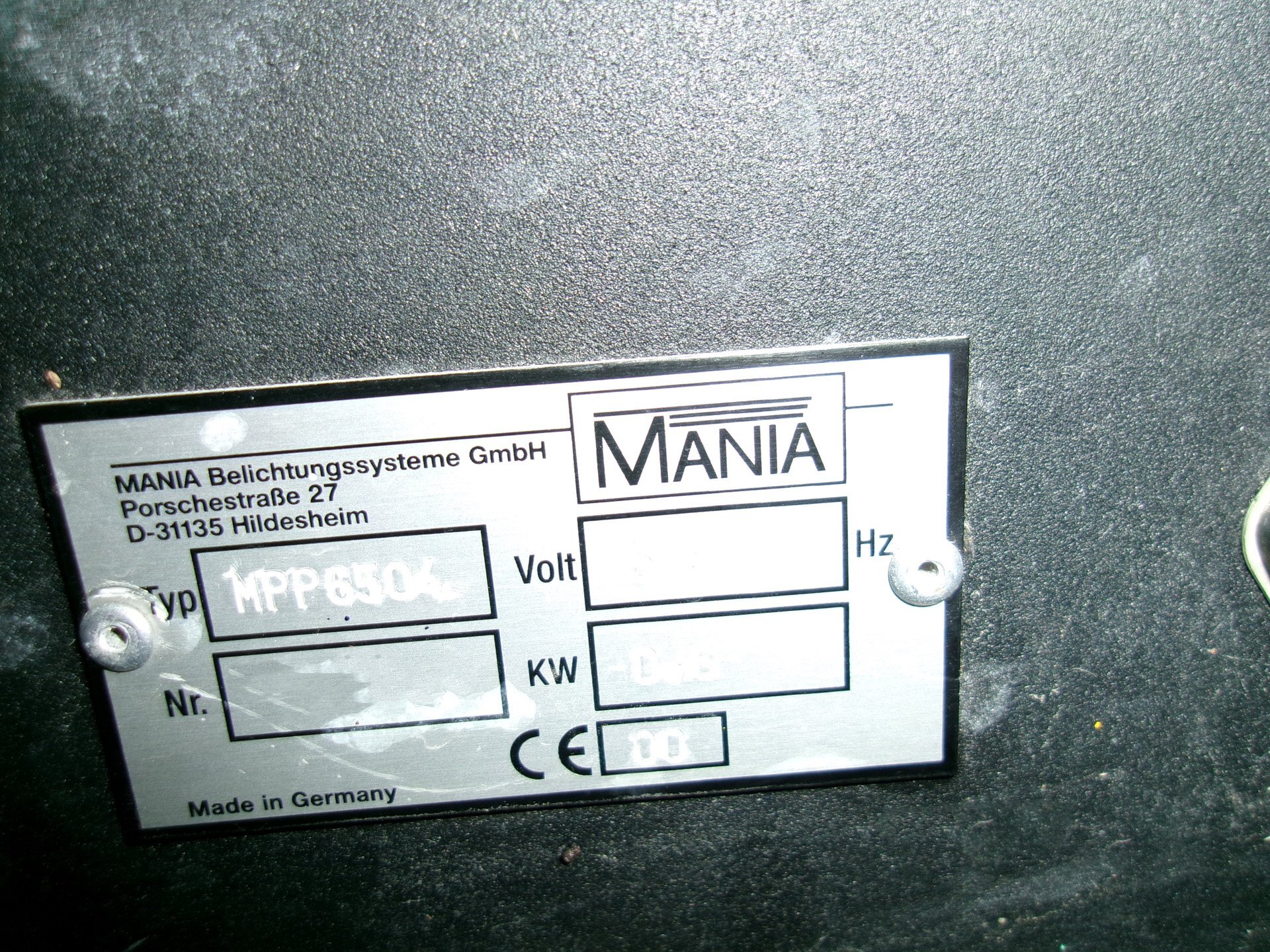 圖為 已使用的 MANIA Pegasus MPP 6504 待售