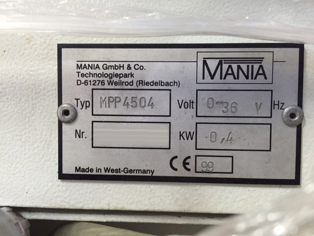 图为 已使用的 MANIA Speedy MPP-4504 待售