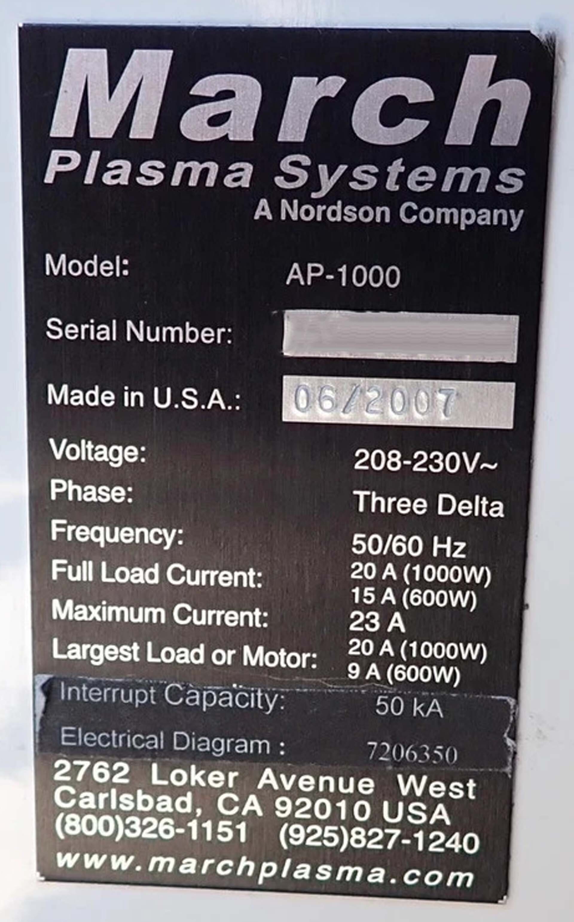 图为 已使用的 MARCH AP 1000 待售