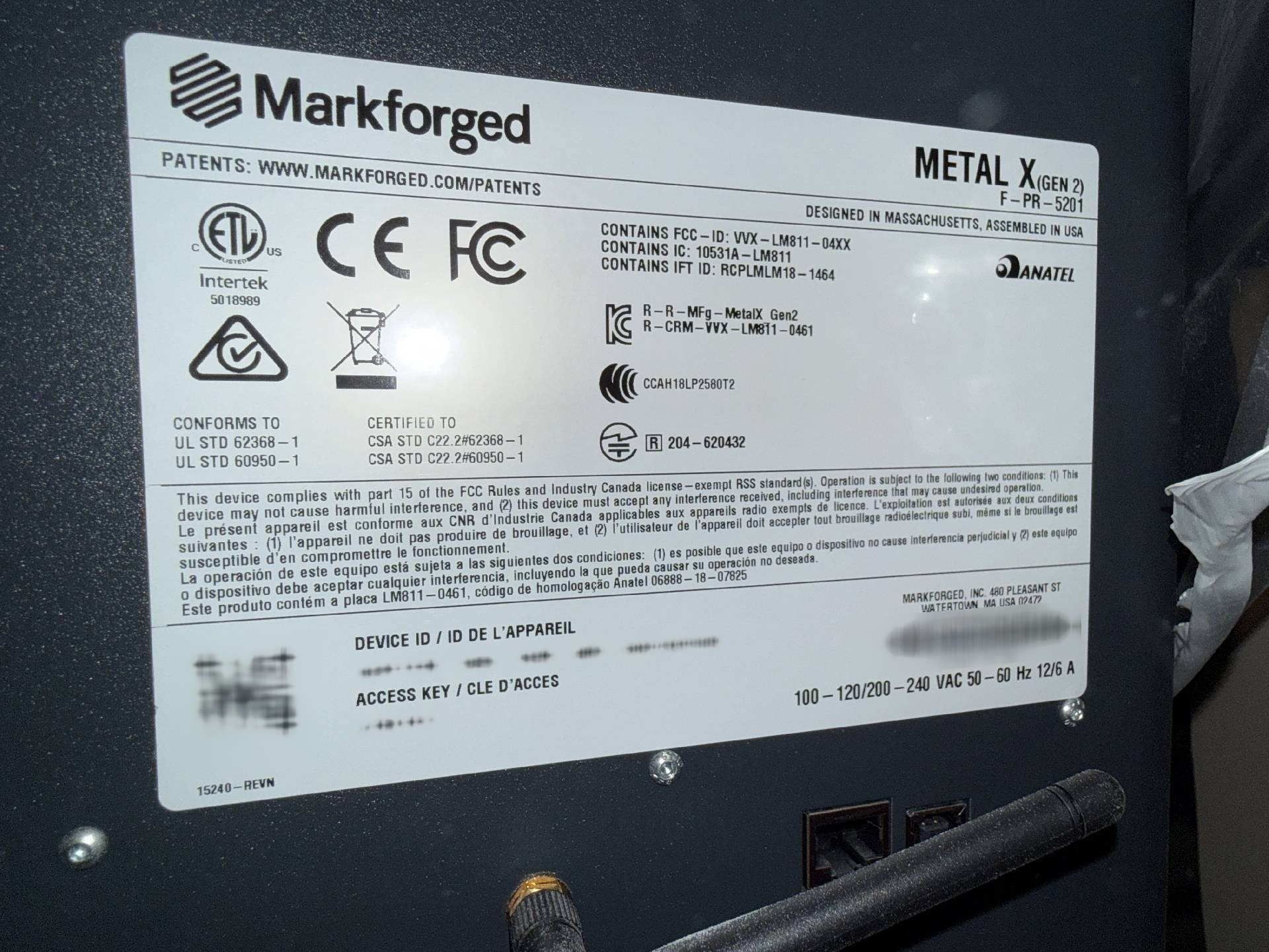 フォト（写真） 使用される MARKFORGED Metal X 販売のために