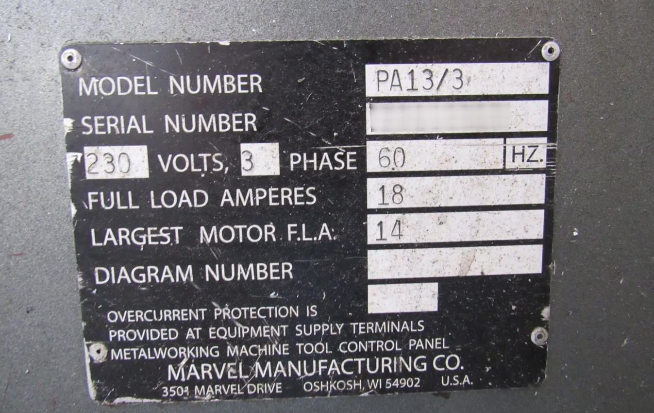 Foto Verwendet MARVEL Spartan PA 13/3 Zum Verkauf