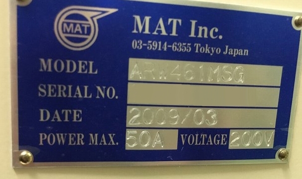 Photo Used MAT ARW461MSG For Sale