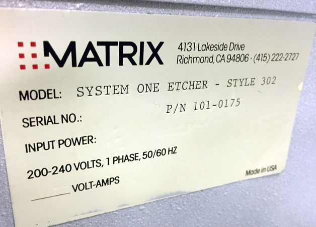 图为 已使用的 MATRIX 302 待售
