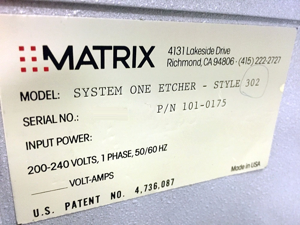 圖為 已使用的 MATRIX System One 302 待售