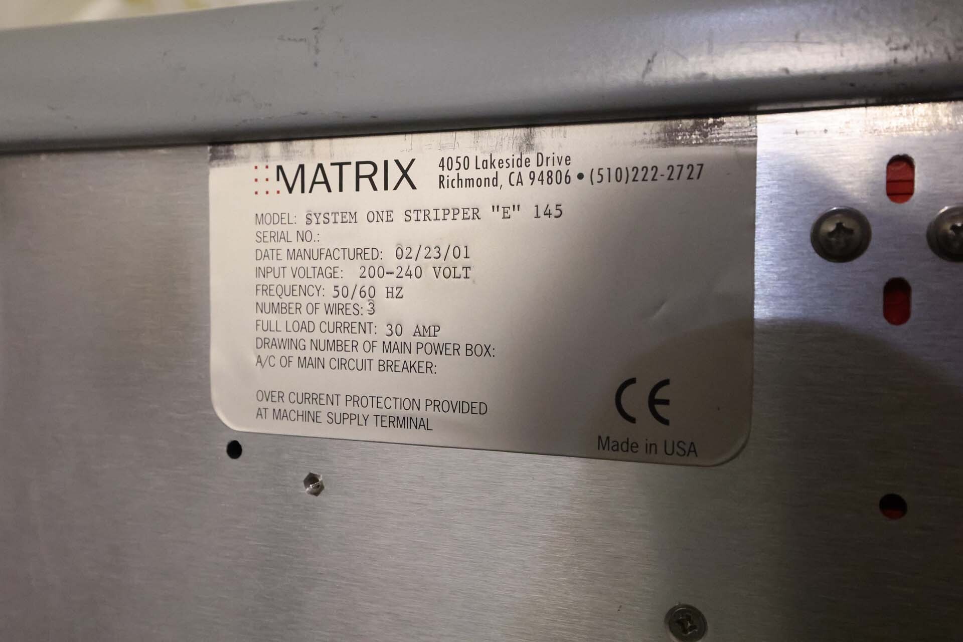 フォト（写真） 使用される MATRIX System One 145 E 販売のために