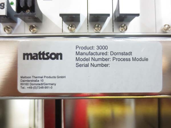 Photo Used MATTSON AST 3000 For Sale