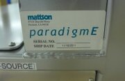 圖為 已使用的 MATTSON Paradigme SI 待售