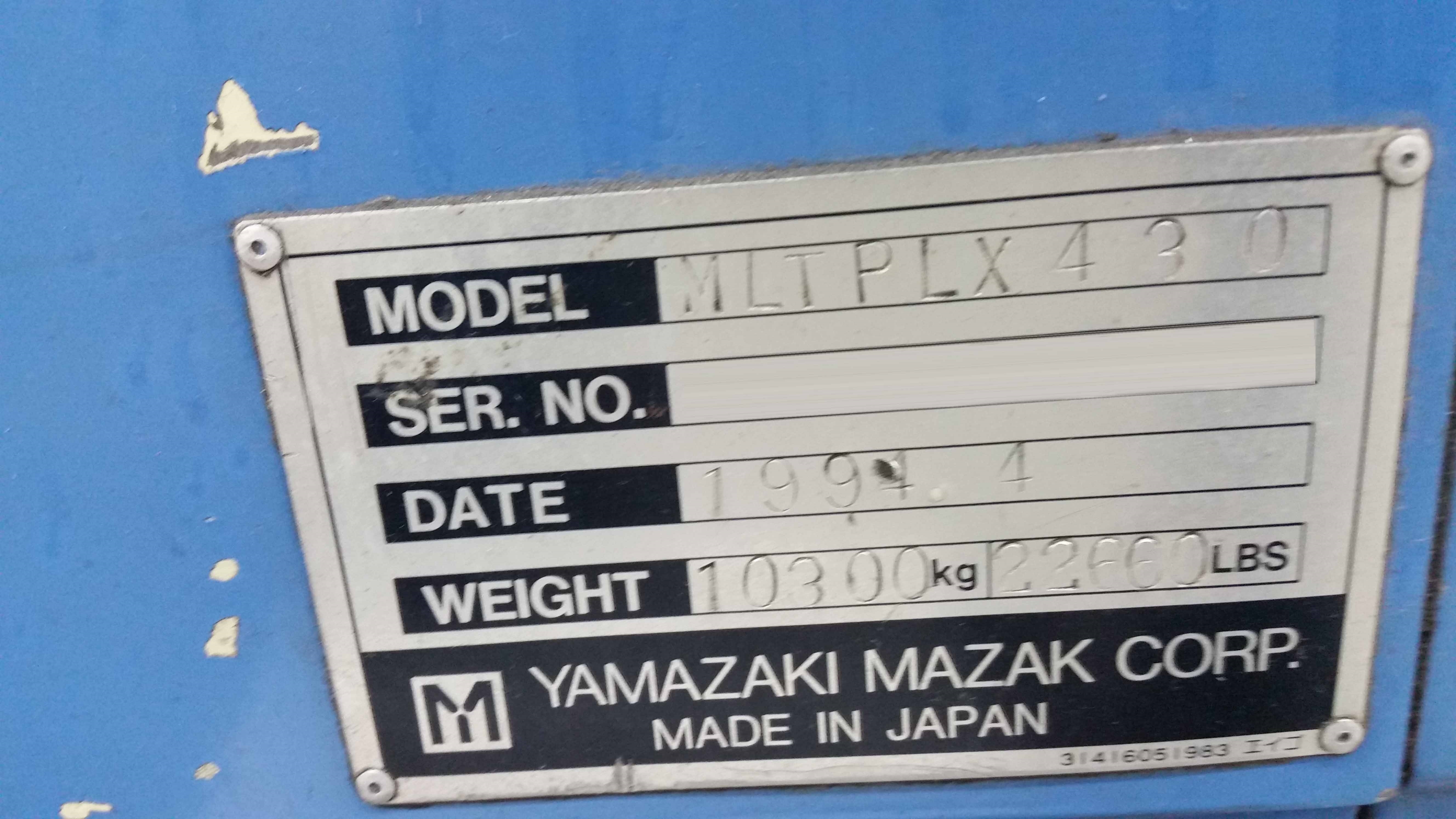 圖為 已使用的 MAZAK Multiplex 430 待售