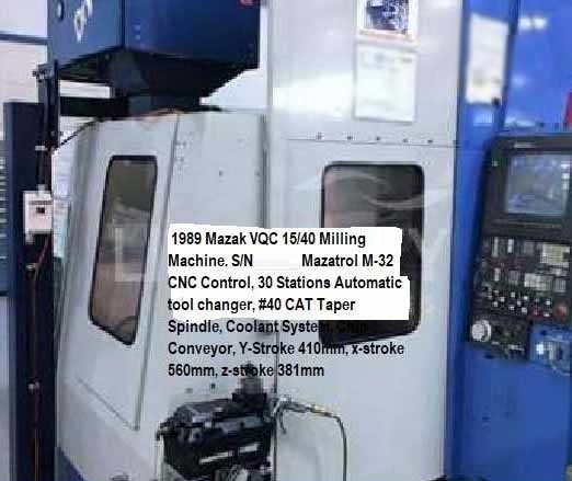 Photo Used MAZAK VQC 15/40 For Sale