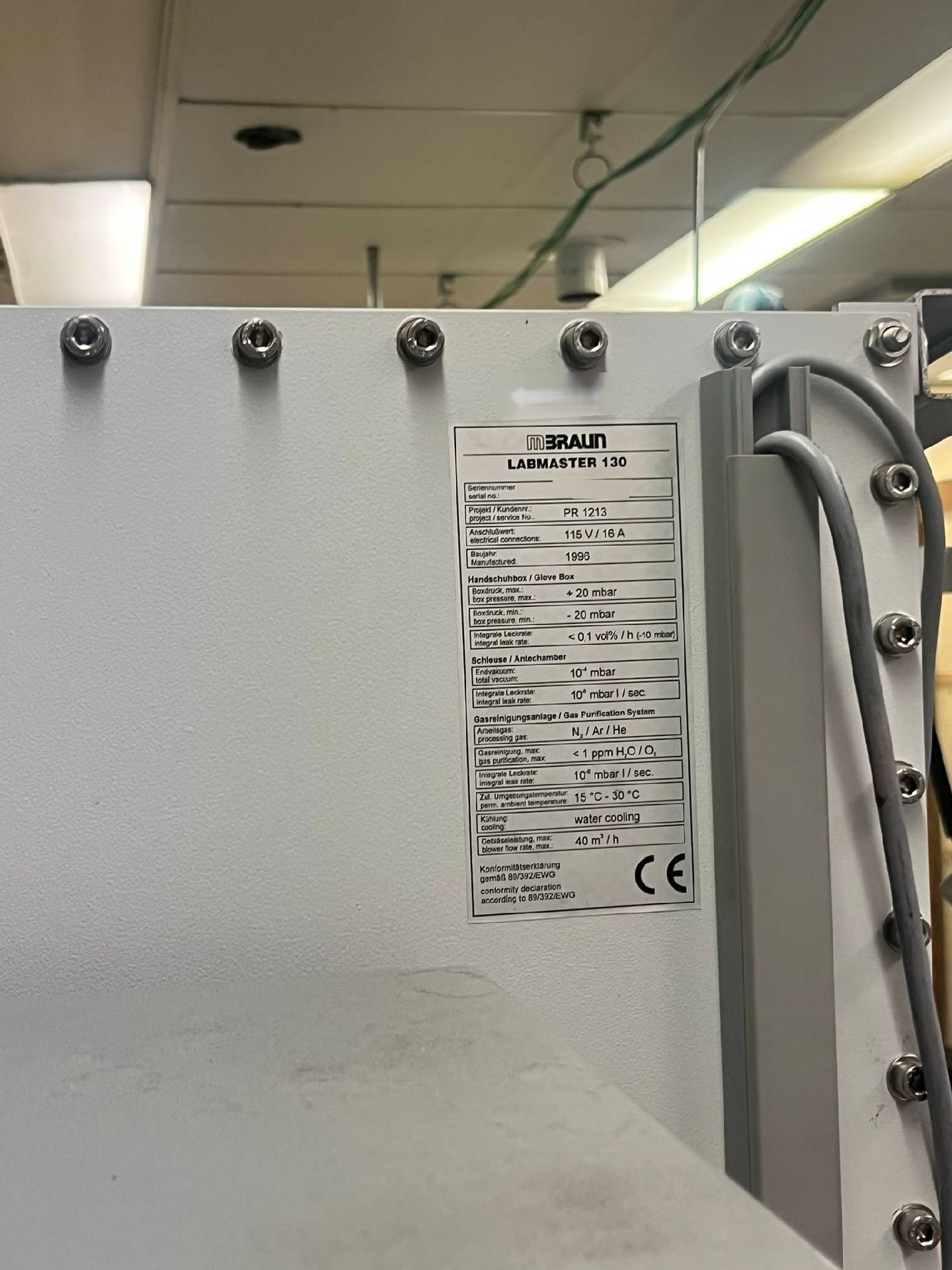 사진 사용됨 MBRAUN LabMaster 130 판매용