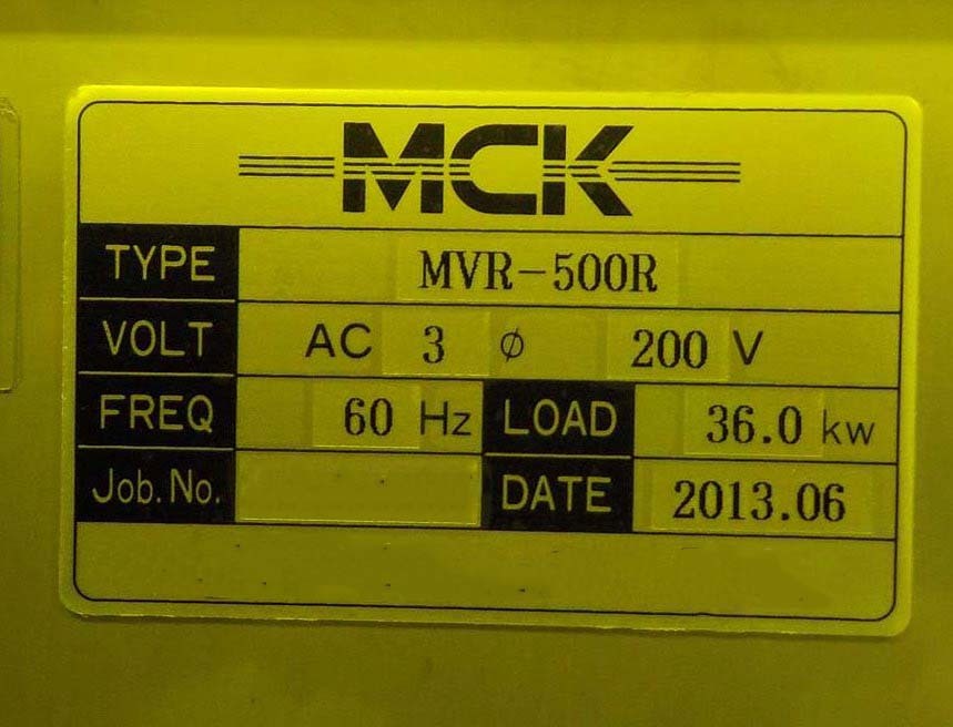 Foto Verwendet MCK MVR-500R Zum Verkauf