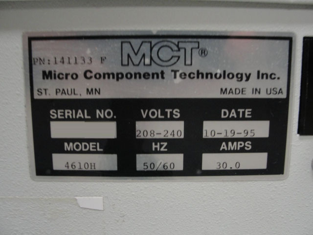 圖為 已使用的 MCT 4610H 待售