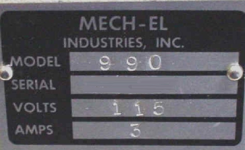 Photo Used MECH-EL 990 For Sale