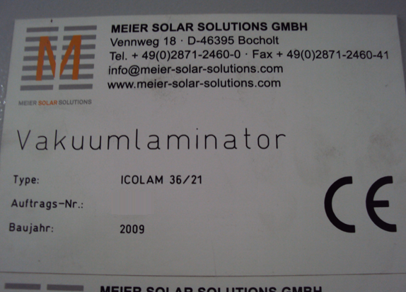 Photo Used MEIER Icolam For Sale