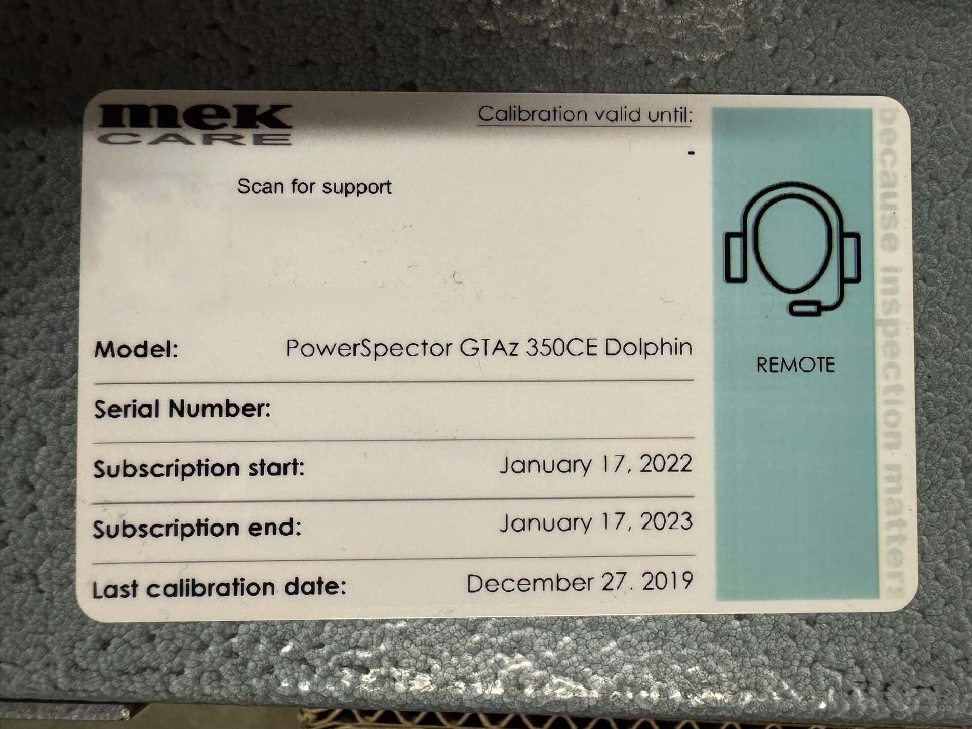 사진 사용됨 MEK PowerSpector M22XGTAz-350 판매용