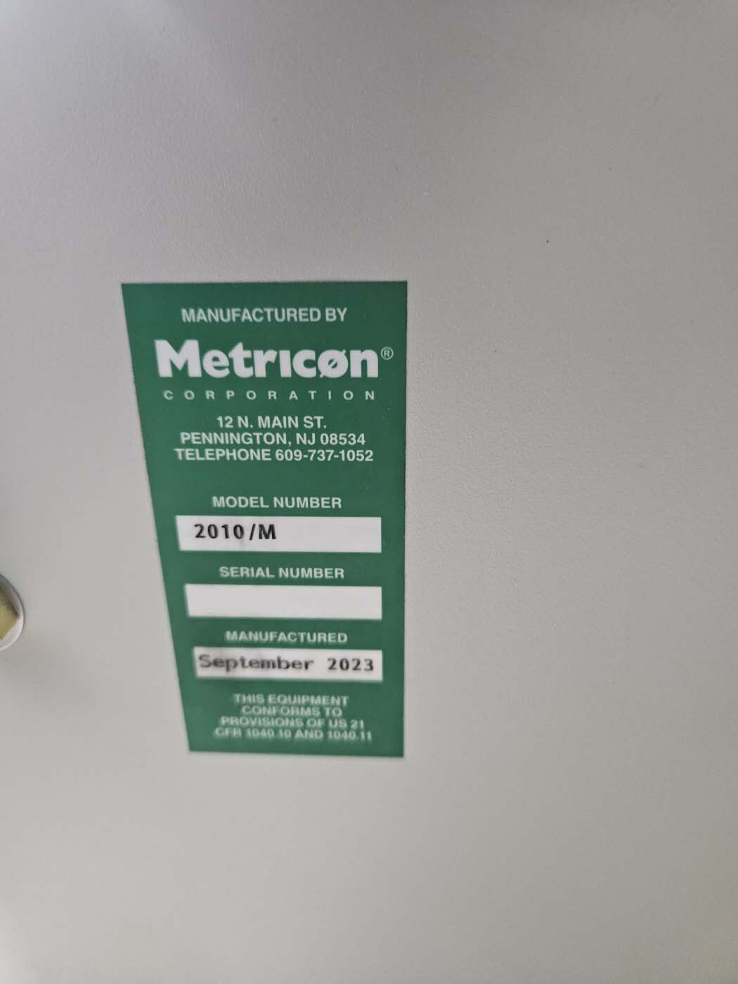 사진 사용됨 METRICON 2010/M 판매용