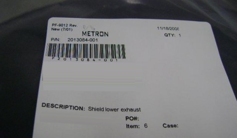 Photo Used METRON 2013084-001 For Sale