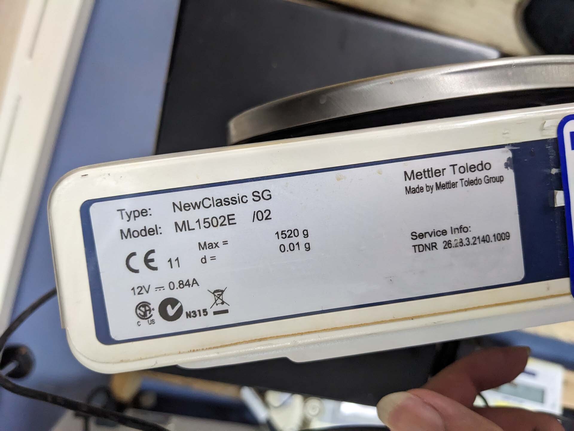 Photo Used METTLER TOLEDO ML 1502E/02 For Sale