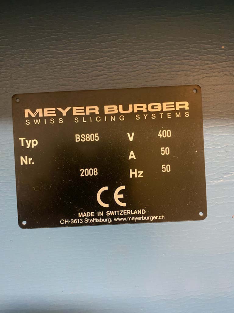 フォト（写真） 使用される MEYER BURGER BS 805 販売のために