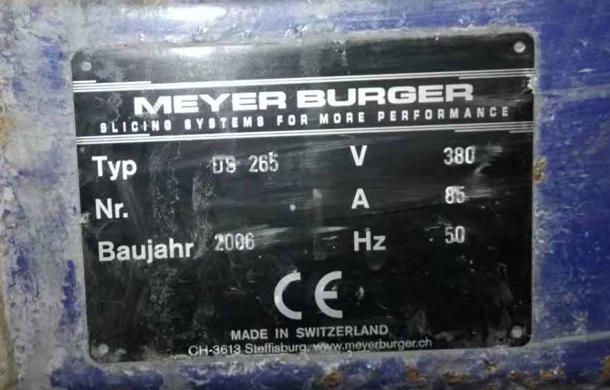 图为 已使用的 MEYER BURGER DS 265 待售