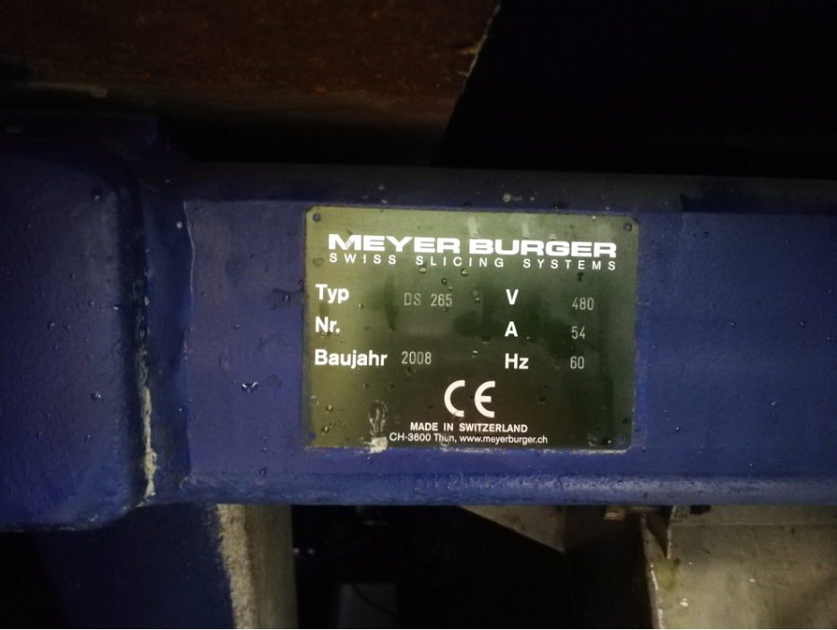 Photo Used MEYER BURGER DS 265 For Sale