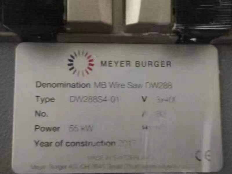 图为 已使用的 MEYER BURGER DW 288 S4-01 待售